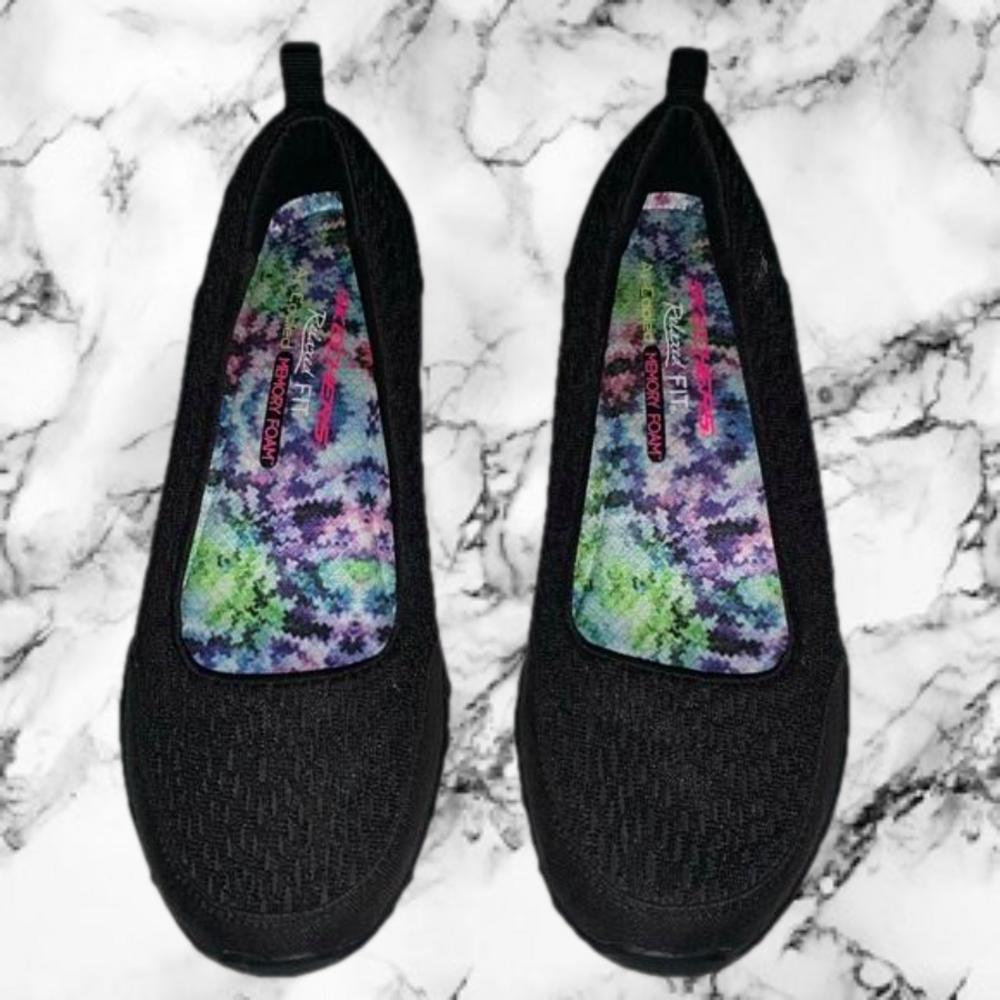 Sketchers Air-Cooled Women’s Memory Foam Slip On Shoes Black Size 6.5